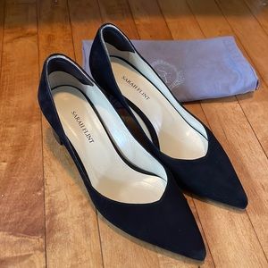 Size 39 Sarah Flint Perfect Emma Pump in black suede
